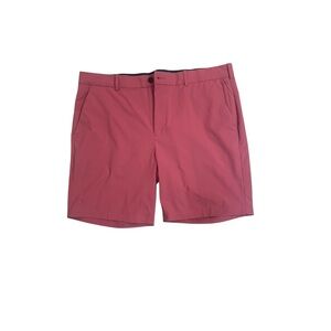 Cremieux Performance Golf Shorts Salmon Pink Flat Front 40 Stretch Lightweight